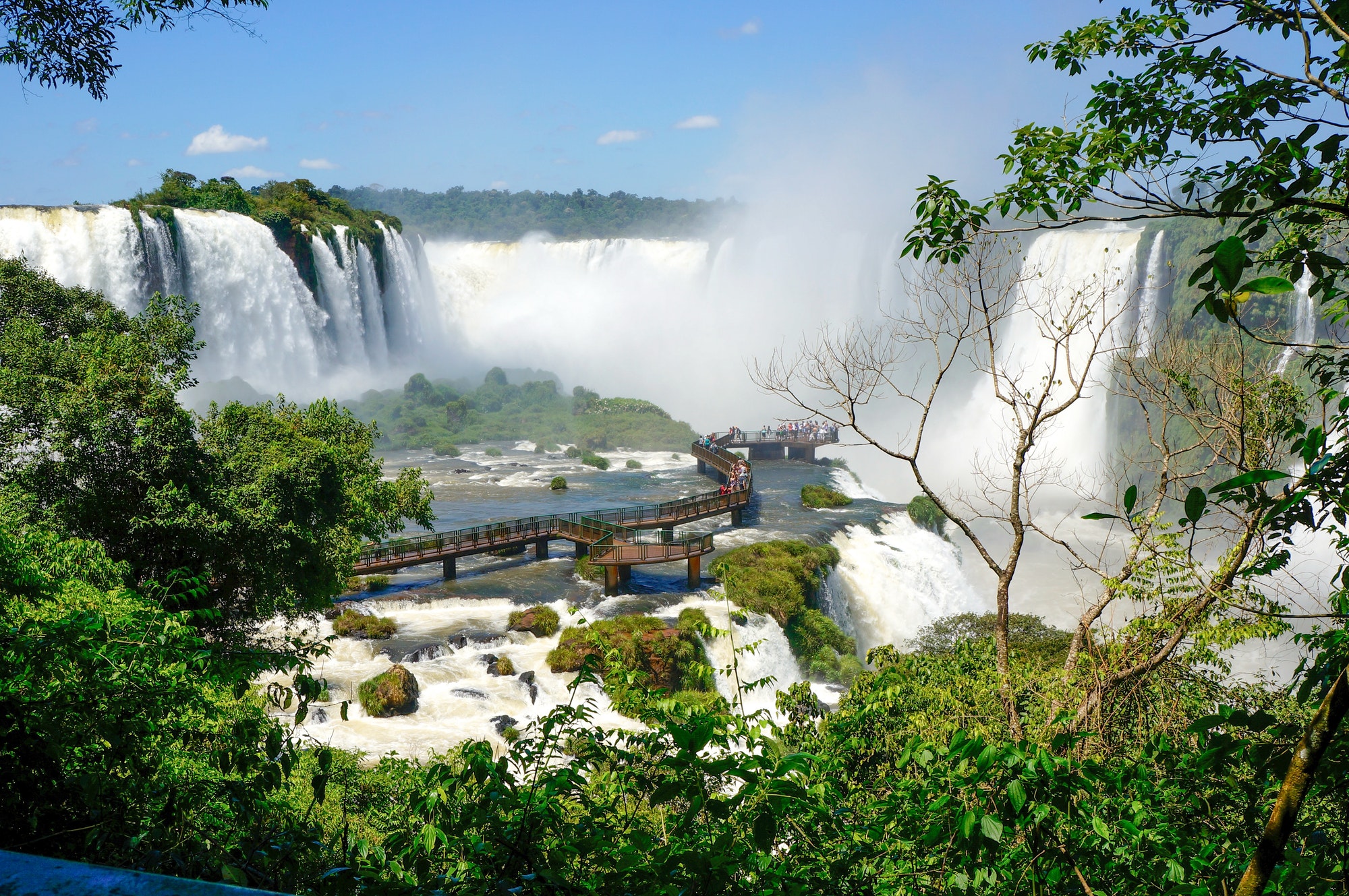 The beautiful Iguazu Falls in Brazil.